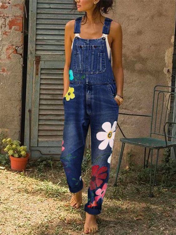 R&B | Ärmelloser Denim-Overall