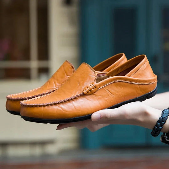 Herren-Loafer aus echtem Leder R&B