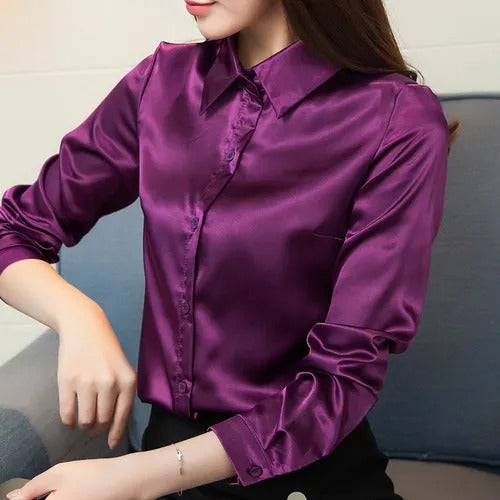 R&B | Elegante Bluse aus Seidensatin