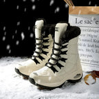 Wasserdichte Damen Schneestiefel bis zur Mitte der Waden R&B