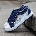 Flache Schuhe mit Spitzenkante R&B