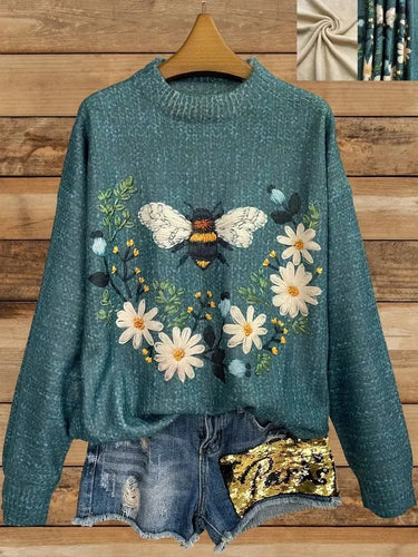 R&B | Bedruckter Pullover für Damen