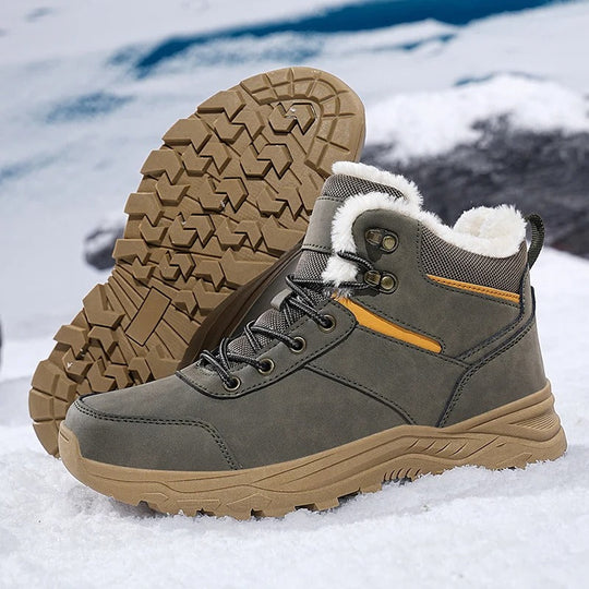 Wasserdichte Winterstiefel aus Leder R&B