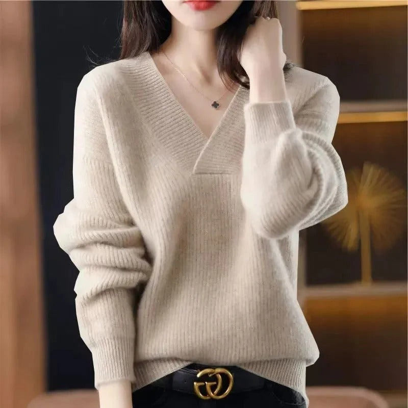 R&B | Pullover mit V-Ausschnitt für Damen