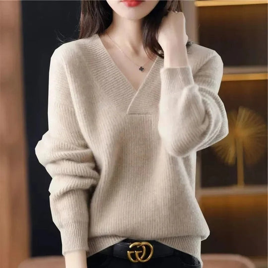 R&B | Pullover mit V-Ausschnitt für Damen