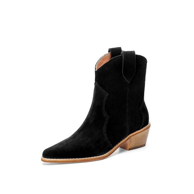 Spitzes Wedge-Ankle-Boots R&B