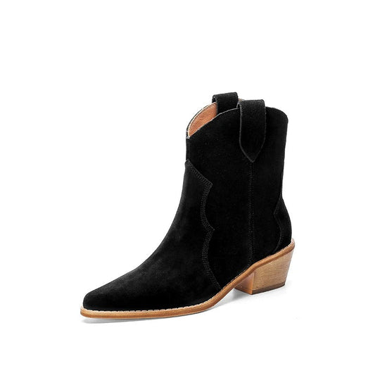 Spitzes Wedge-Ankle-Boots R&B