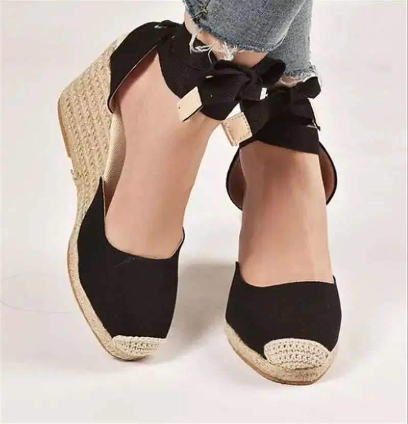 Sandalen mit Schnürsenkeln für Frauen R&B