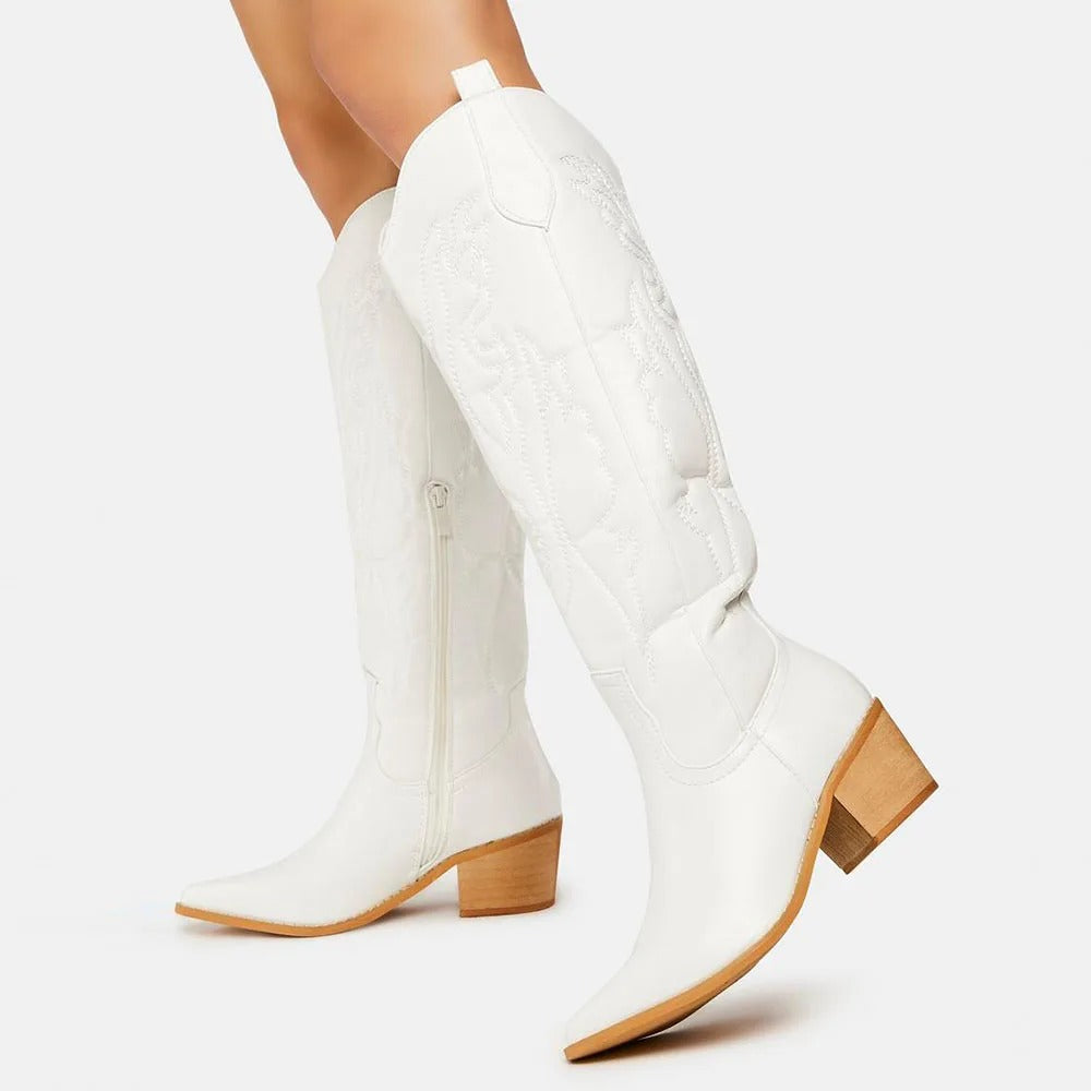 R&B | Robuste Cowboystiefel Bis Zum Knie