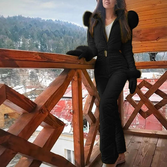 R&B | Stilvoller Winter Casual Snowboard Skianzug mit Reißverschluss für Frauen