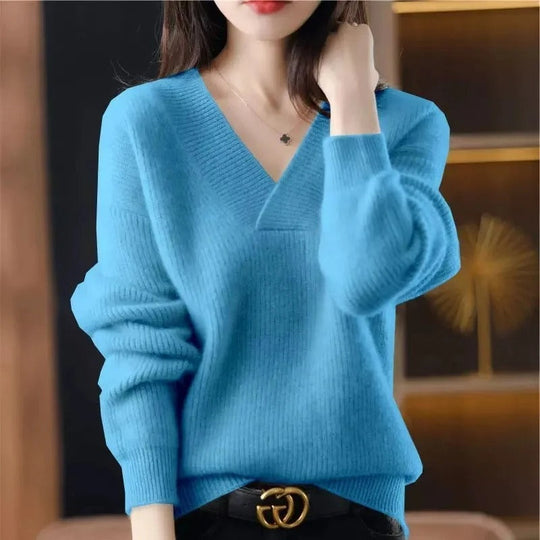 R&B | Pullover mit V-Ausschnitt für Damen