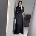R&B | Schickes Damen Maxikleid mit Langen Ärmeln und Tailliertem Schnitt