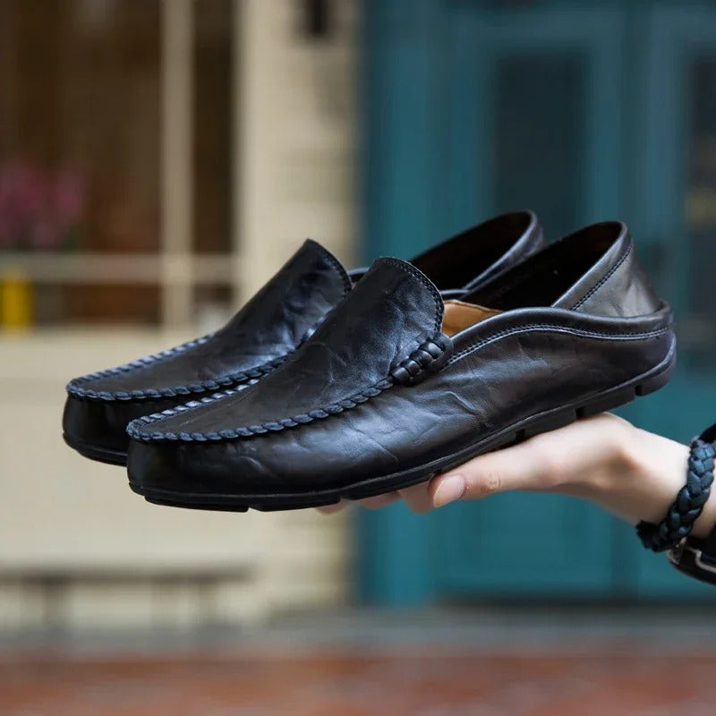 Herren-Loafer aus echtem Leder R&B