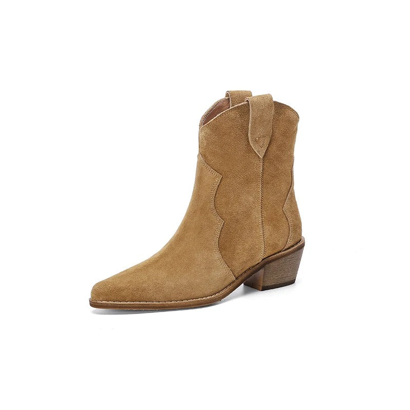 Spitzes Wedge-Ankle-Boots R&B