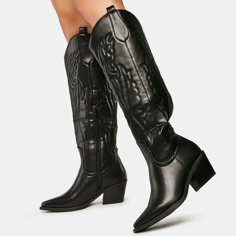 R&B | Robuste Cowboystiefel Bis Zum Knie