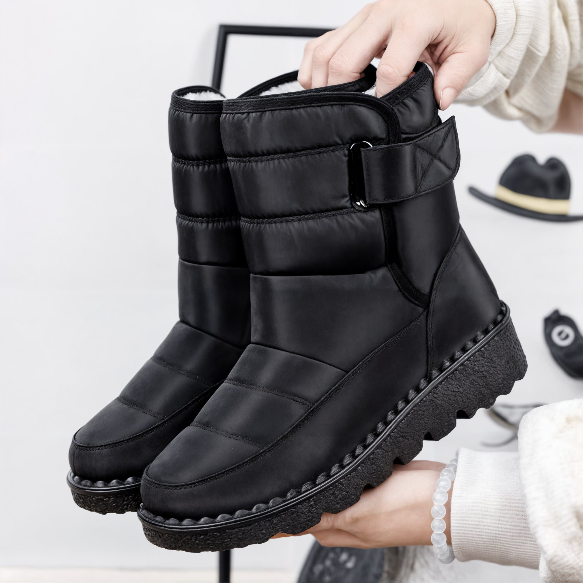 Wasserdichte rutschfeste Schneestiefel für Damen R&B