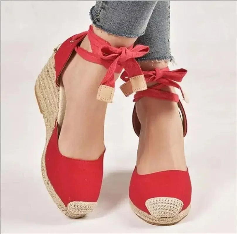 Sandalen mit Schnürsenkeln für Frauen R&B
