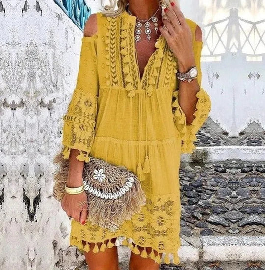 R&B | Mini Kleid Aus Spitze Boho
