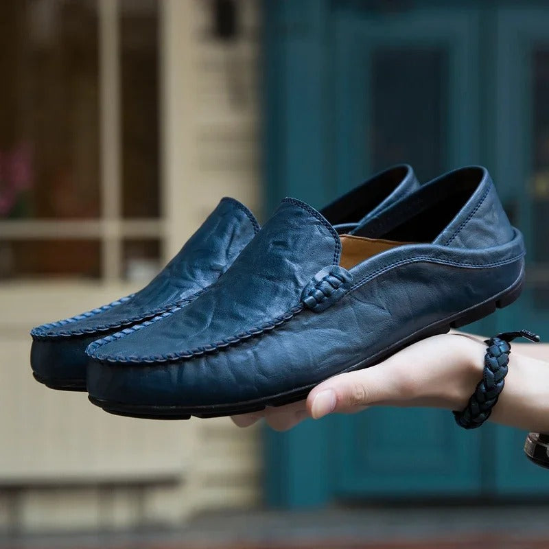Herren-Loafer aus echtem Leder R&B