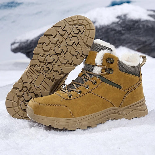 Wasserdichte Winterstiefel aus Leder R&B
