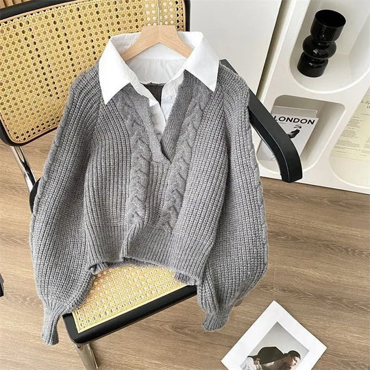 R&B | Strickpullover Im Retro Modestil