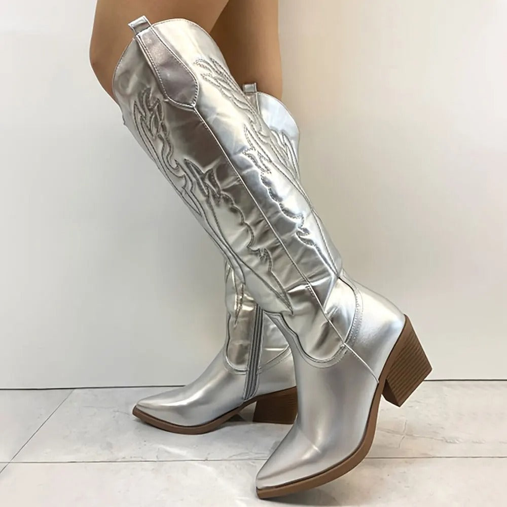 R&B | Robuste Cowboystiefel Bis Zum Knie