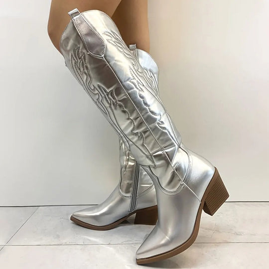 R&B | Robuste Cowboystiefel Bis Zum Knie