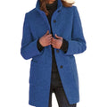 R&B | Lange Damenjacke mit Knopfverschluss Frühlingsjacke Damen