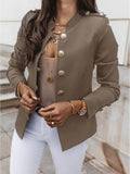 R&B | Eleganter O Ausschnitt Blazerjacke mit Langen Ärmeln