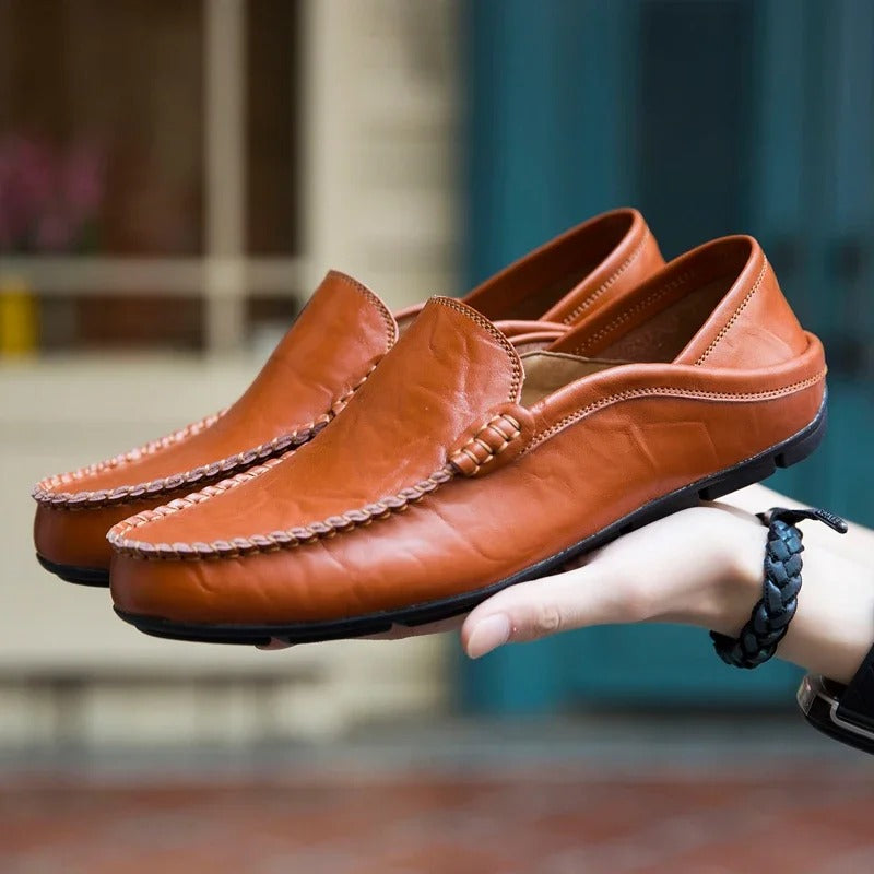 Herren-Loafer aus echtem Leder R&B