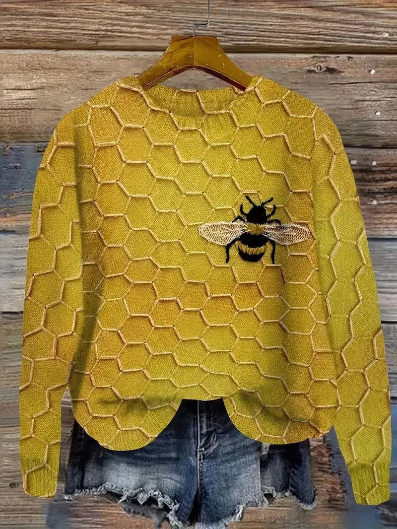 R&B | Bedruckter Pullover für Damen