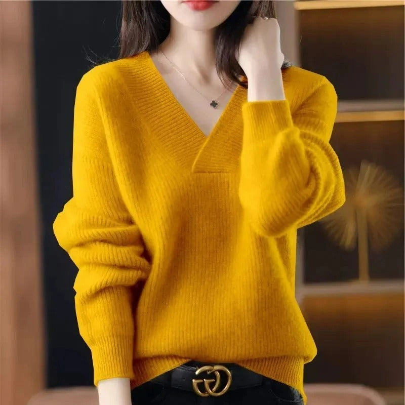 R&B | Pullover mit V-Ausschnitt für Damen
