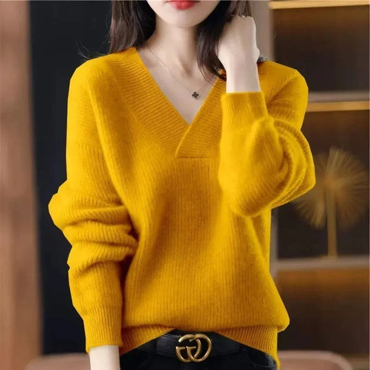 R&B | Pullover mit V-Ausschnitt für Damen