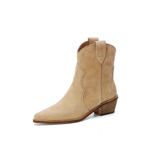 Spitzes Wedge-Ankle-Boots R&B