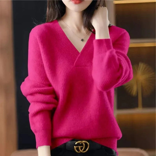 R&B | Pullover mit V-Ausschnitt für Damen