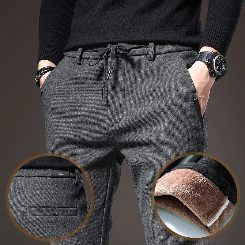 R&B | Männer Winter Fleece Warme Casual Hosen