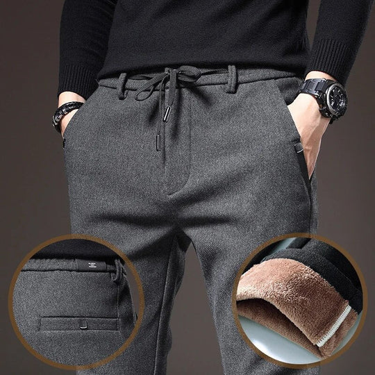 R&B | Männer Winter Fleece Warme Casual Hosen
