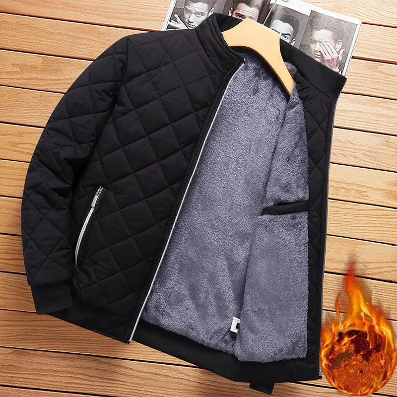 R&B | Diamant-Muster Bomberjacke Herren
