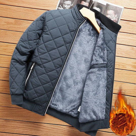 R&B - Diamant-Muster Bomberjacke Herren