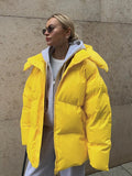 R&B | Gepolsterte Kurzjacke mit Kapuze