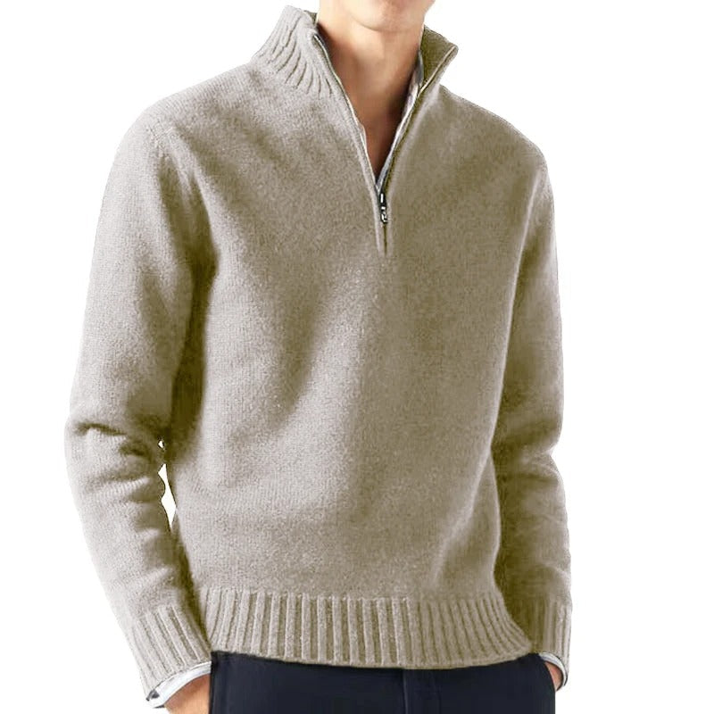 R&B | Rollkragenpullover mit Reißverschluss