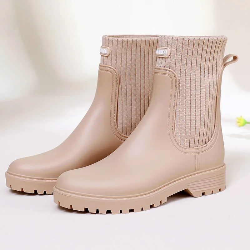 R&B | Stiefeletten Strickbund