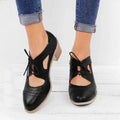 Schmal zulaufende Lederschuhe R&B
