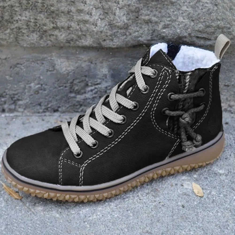 Damen Schuhe Bequem Imitationsleder Mit Warmfutter R&B