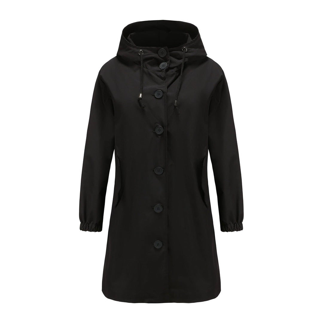 R&B | Klassisch Uni mit Knopfblende für Frauen Ideal für Herbst Winter