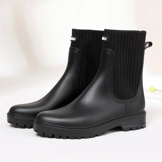 R&B | Stiefeletten Strickbund