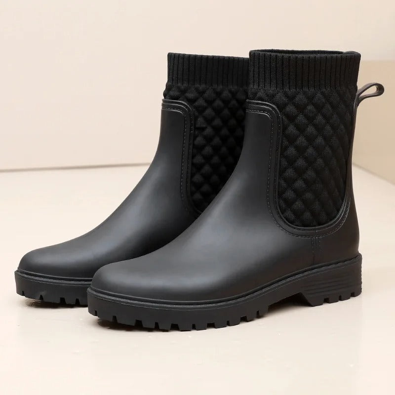 R&B | Stiefeletten Strickbund