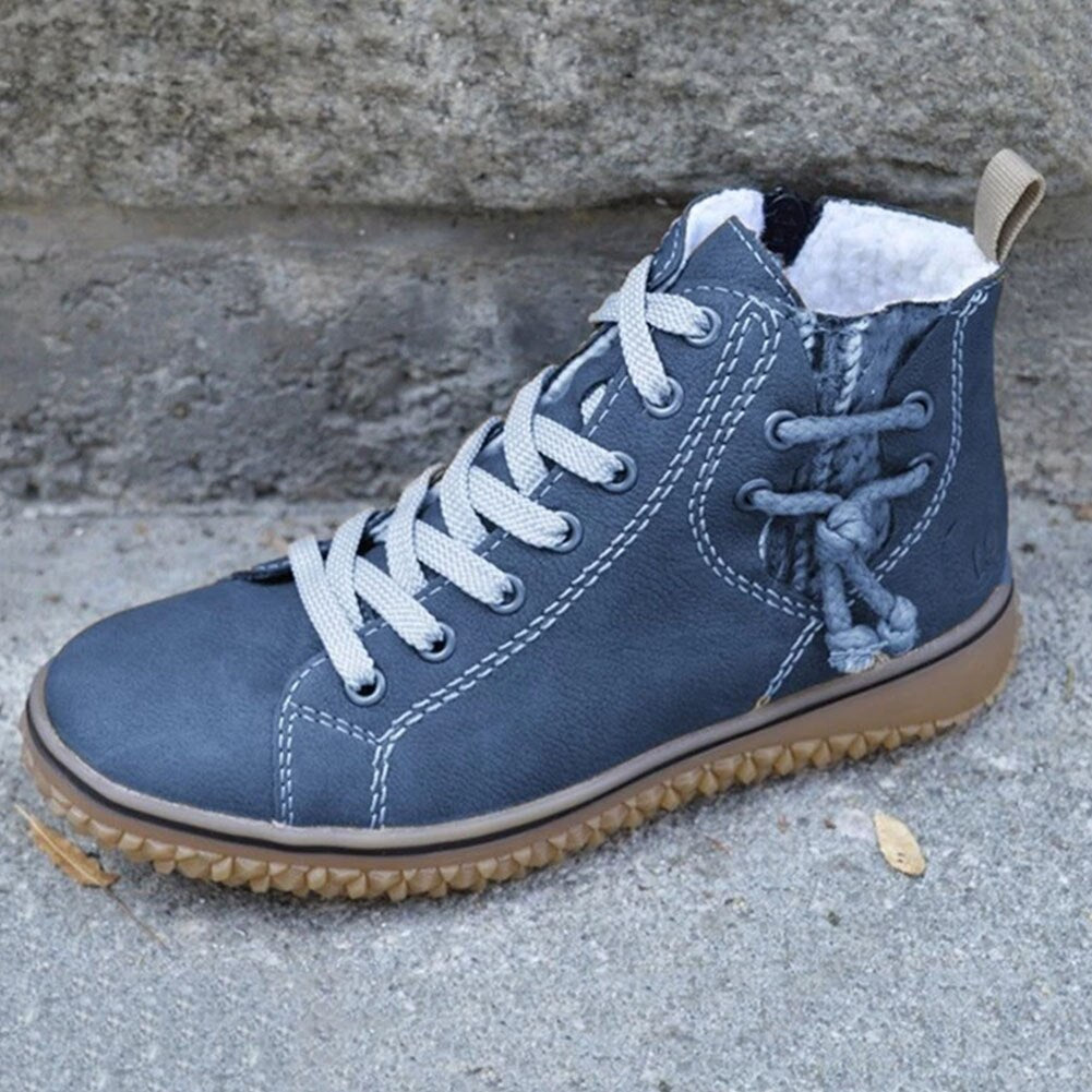 Damen Schuhe Bequem Imitationsleder Mit Warmfutter R&B