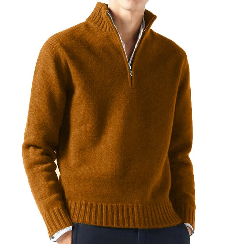 R&B | Rollkragenpullover mit Reißverschluss