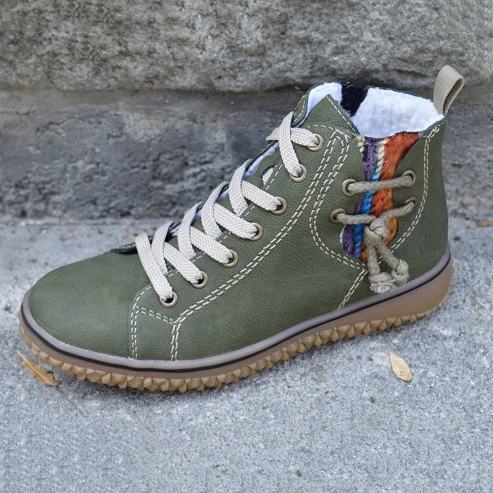 Damen Schuhe Bequem Imitationsleder Mit Warmfutter R&B